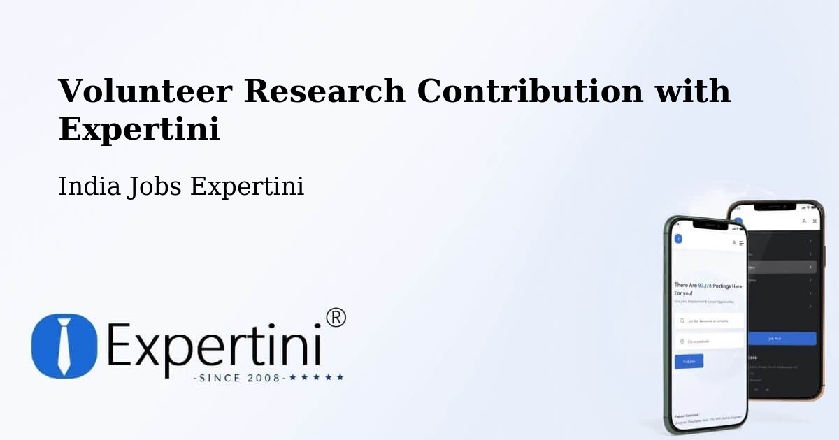 Volunteer Research Contribution Program – Puncha Community Development Block - India Jobs Expertini